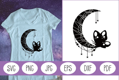 Butterfly SVG | Moon SVG | Crescent SVG | Boho SVG | Space SVG Angel Lynne Designs 