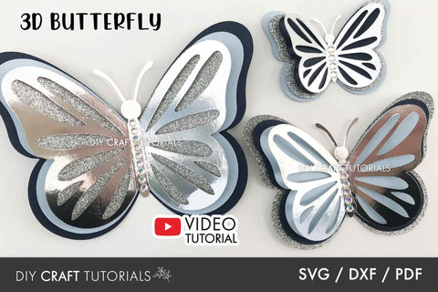 Butterfly SVG Template SVG DIY Craft Tutorials 