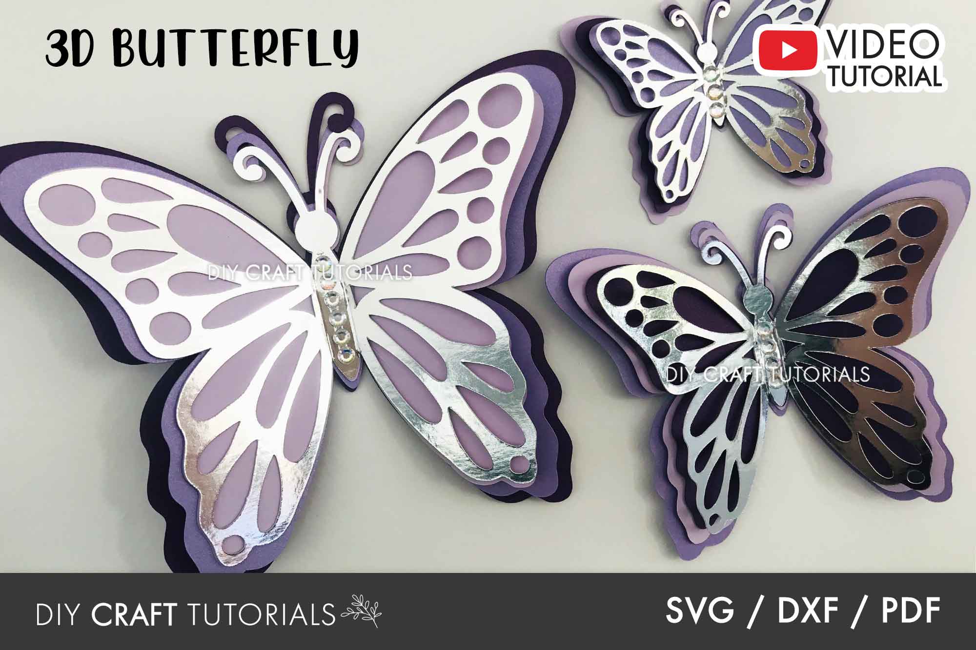 3d Butterfly Template