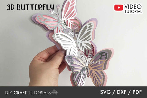 Butterfly SVG Template SVG DIY Craft Tutorials 