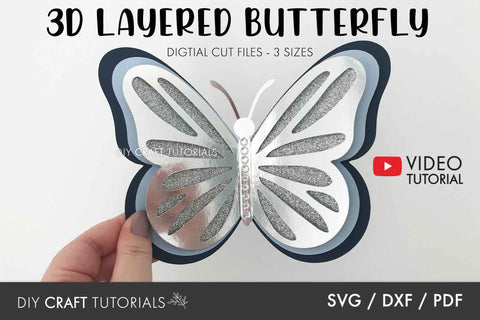 Butterfly SVG Template SVG DIY Craft Tutorials 