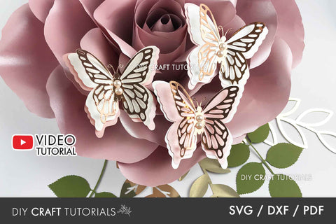 Butterfly SVG Template SVG DIY Craft Tutorials 