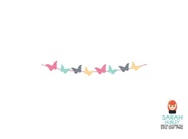 Butterfly Swag Banner SVG Sarah Hurley 
