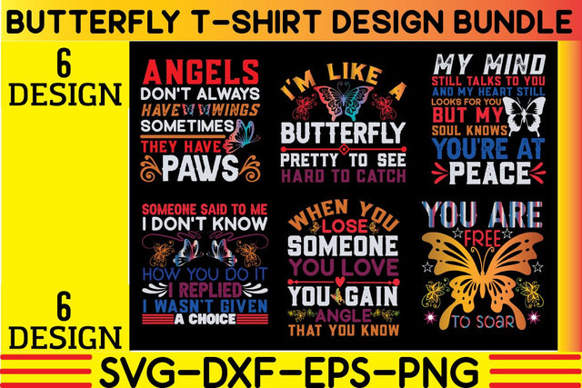 butterfly t-shirt bundle SVG designer krishna 