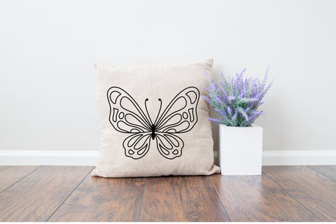 Butterfly T-shirt Design SVG file Black and White SVG Aisyah 