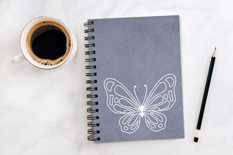 Butterfly T-shirt Design SVG file Black and White SVG Aisyah 