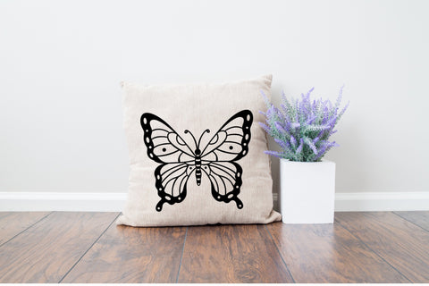 Butterfly T-shirt Design SVG file Black and White SVG Aisyah 