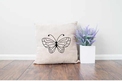 Butterfly T-shirts Design SVG Black and White SVG Aisyah 