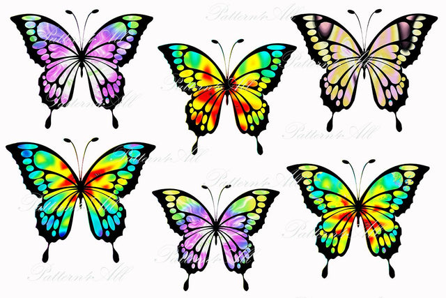 Butterfly Tie Dye PNG templates, Rainbow Butterfly PNG, Neon rainbow Butterfly Png, Sublimation Rainbow Png, Butterfly Sublimation elements Sublimation ArtStudio 