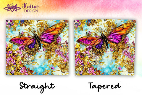 Butterfly Tumbler, Butterfly Tumbler Wrap, Butterfly Sublimation Tumbler, Tumbler Wrap Sublimation, Skinny Tumbler Sublimation, Sublimation Wrap Design For 20 Oz Skinny Tumbler Straight And Tapered Png Sublimation KatineDesign 