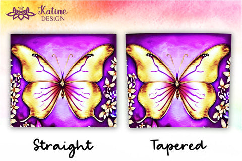 Butterfly Tumbler, Butterfly Tumbler Wrap, Butterfly Sublimation Tumbler, Tumbler Wrap Sublimation, Skinny Tumbler Sublimation, Sublimation Wrap Design For 20 Oz Skinny Tumbler Straight And Tapered Png Sublimation KatineDesign 