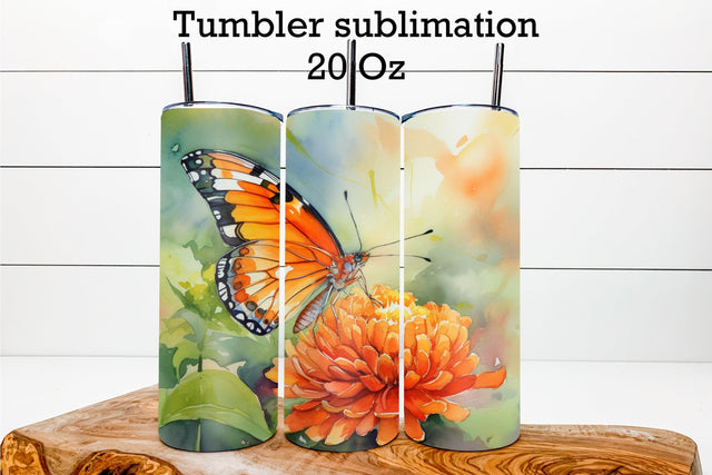 Butterfly tumbler sublimation | Butterfly tumbler wrap Sublimation Svetana Studio 
