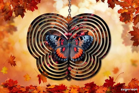 Butterfly Wind Spinner Canva Mockup | Editable | Easy to use Mock Up Photo SvgOcean 