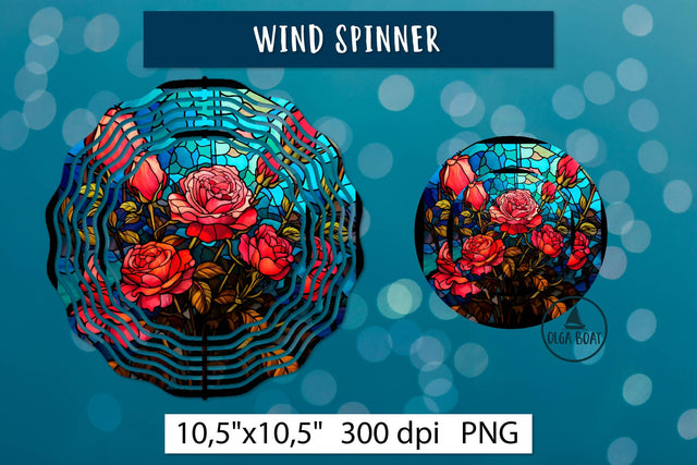 Butterfly with flowers Rose Wind Spinner Sublimation Olga Boat Design 