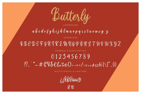 Butterly Calligraphy Script Font Creatype Studio 