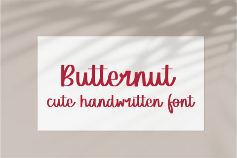 Butternut Font Sunday Nomad 