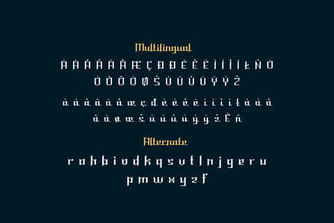 Buwah Font twinletter 