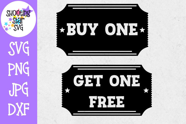Buy one Get one Free movie ticket - Twin Bodysuit SVG SVG ShootingStarSVG 