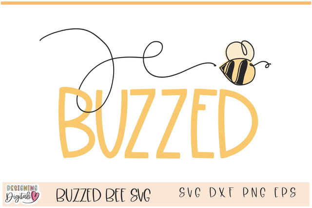 Buzzed Bee Wine Tumbler SVG file for Cricut, Funny SVG for Wine Tumbler, Bee SVG Can Cooler SVG Designing Digitals 