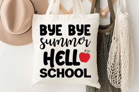 Bye bye summer hello school SVG SVG Regulrcrative 