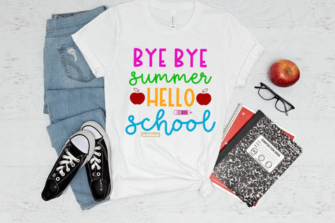 Bye Bye Summer I Back to School Sublimation I School PNG Sublimation Happy Printables Club 
