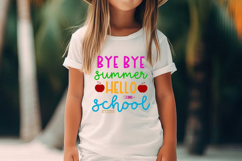 Bye Bye Summer I Back to School Sublimation I School PNG Sublimation Happy Printables Club 