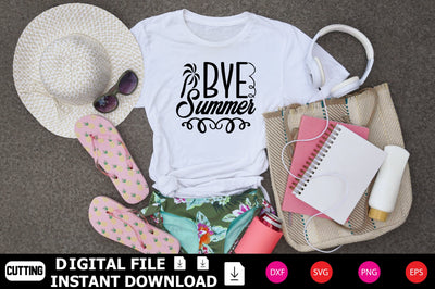 Bye Summer SVG cut files SVG Shahin alam 
