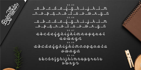 Byemalkan Font Allouse.Studio 