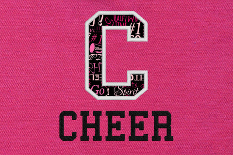 C for Cheer Applique Embroidery Embroidery/Applique Designed by Geeks 