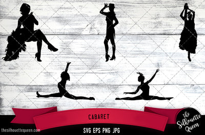 Cabaret Silhouette Vector SVG SVG Loveleen Kaur 