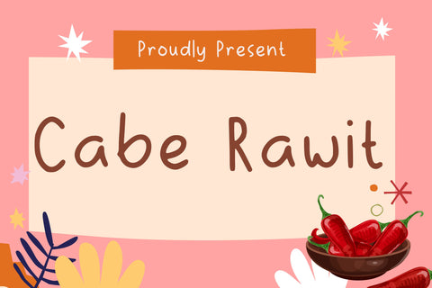 Cabe Rawit Font Font Aisyah 