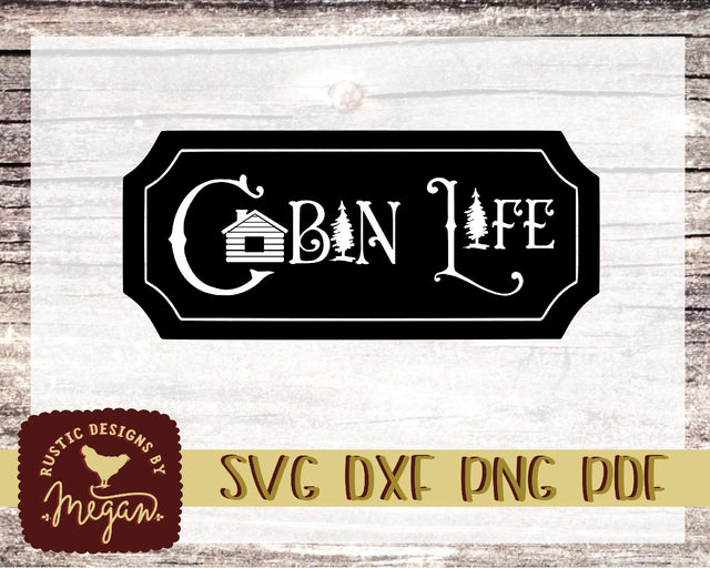 Cabin Life Camping Outdoors SVG DXF SVG Tinker & Teal 