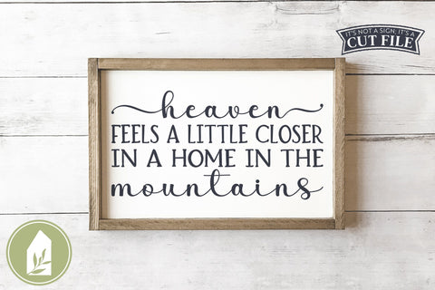 Cabin SVG, Rustic Wood Sign SVG, Mountains SVG SVG LilleJuniper 