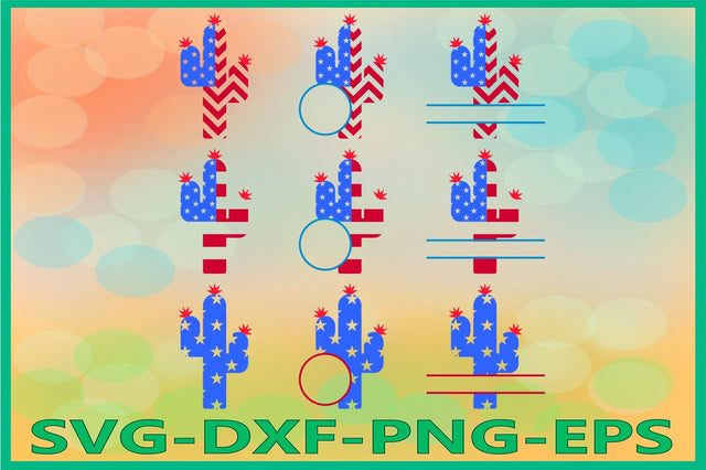 Cactus 4th of July svg SVG AlexSVGStudio 