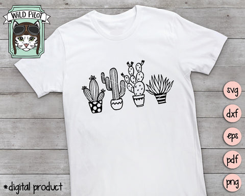 Cactus And Succulents SVG Cut File SVG Wild Pilot 