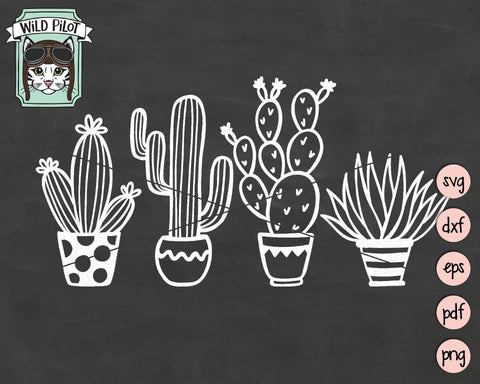 Cactus And Succulents SVG Cut File SVG Wild Pilot 