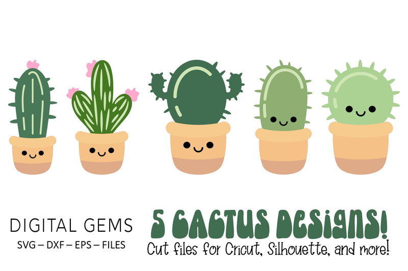 Cactus designs SVG Digital Gems 