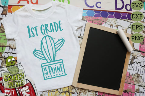 Cactus Grades On Point School SVG File for Elementary School SVG Crunchy Pickle 