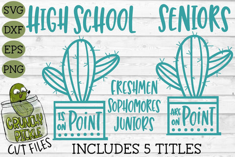 Cactus High School Grades on Point SVG SVG Crunchy Pickle 