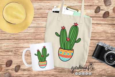 Cactus in Pot SVG SVG Gardenias Art Shop 