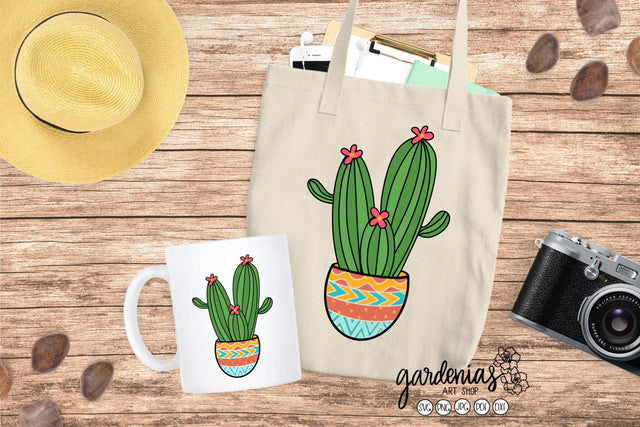 Cactus in Pot SVG SVG Gardenias Art Shop 
