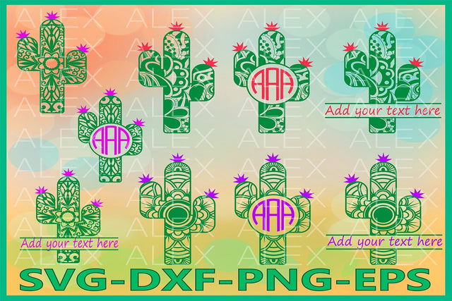 Cactus Mandala SVG SVG AlexSVGStudio 