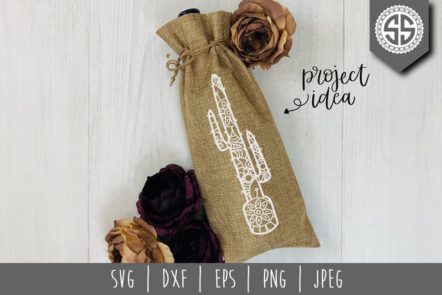 Cactus Mandala Zentangle SVG SavoringSurprises 