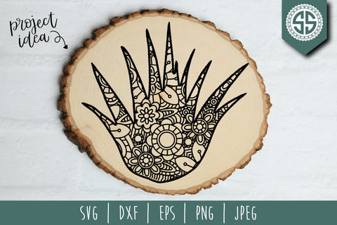 Cactus Mandala Zentangle SVG SavoringSurprises 