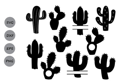 Cactus Monogram| Cactus SVG Cut Files SVG CosmosFineArt 