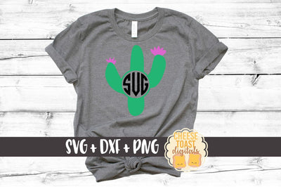 Cactus Monogram - Monogram SVG File SVG Cheese Toast Digitals 