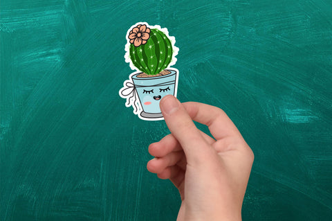 Cactus Plant Sticker Bundle SVG Regulrcrative 