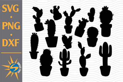 Cactus Silhouette SVG, PNG, DXF Digital Files Include SVG SVGStoreShop 