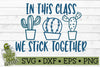 Cactus Stick Together Teacher SVG File - So Fontsy