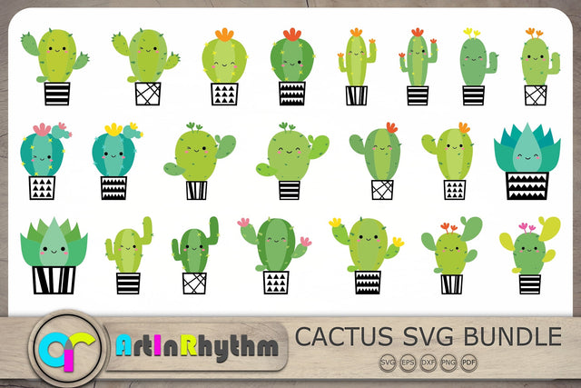 Cactus Svg Bundle, Cactus Svg, Succulents Svg, Plants Svg SVG Artinrhythm shop 